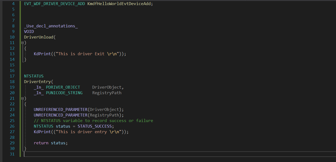 Developing and Installing your first Kernel driver in Windows 10(under 10 min)